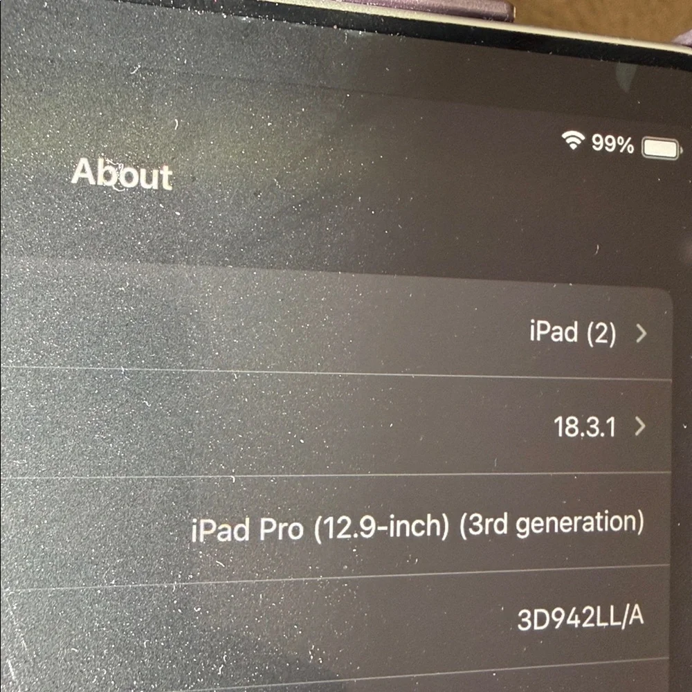 iPad Pro 12.9” 3rd generation plus stylus
